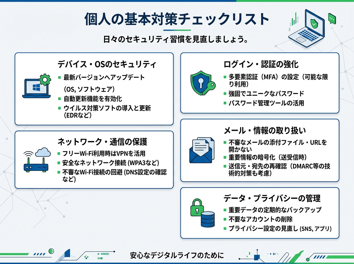 個人でできる基本のスマホセキュリティ対策