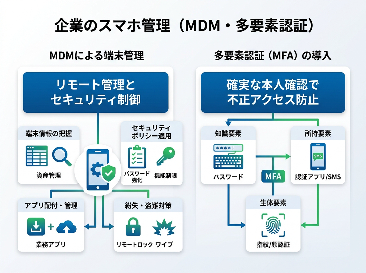 企業が押さえるべきスマホ管理のポイント